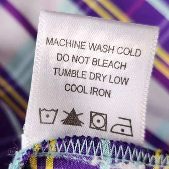 LPA Franca Dress in Purple Plaid Short Mini Dress Womens XXS - Picture 8 of 8